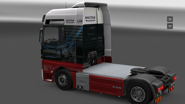 ets2 Man Malcolm Logistic by Djazzyk skin by Repin dutchsimulator