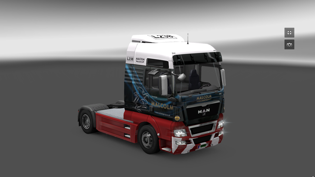 ets2 Man Malcolm Logistic by Djazzyk skin by Repin dutchsimulator