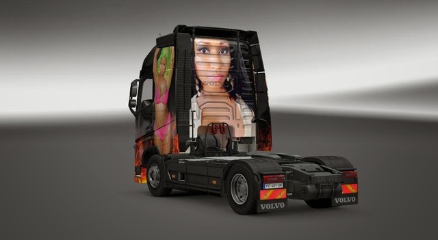 ets2 Volvo Fh Nicki Minaj skin tested 1.9 dutchsimulator