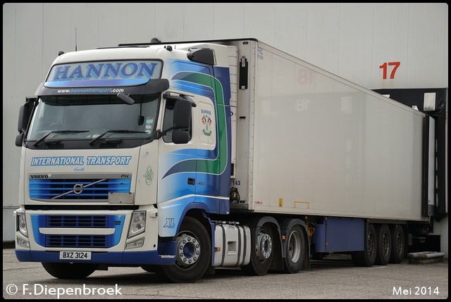 BXZ3124 Volvo FH3 Hannon Ierland-BorderMaker 2014