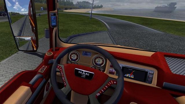 ets2 zzzzzMAN Interior Creme Rot Final by Mr dutchsimulator