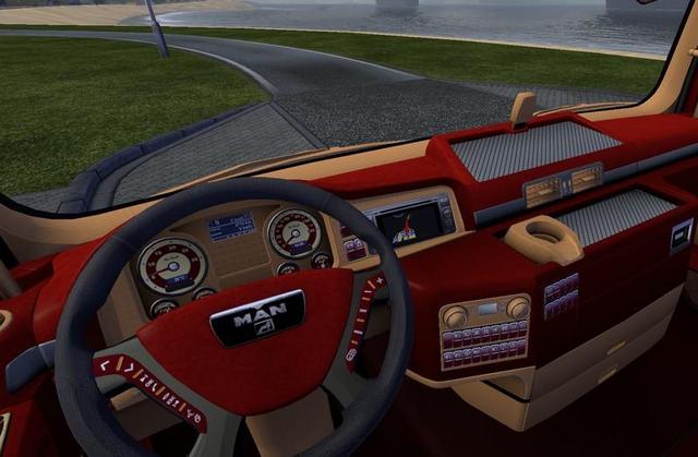 ets2 zzzzzMAN Interior Creme Rot Final by Mr dutchsimulator