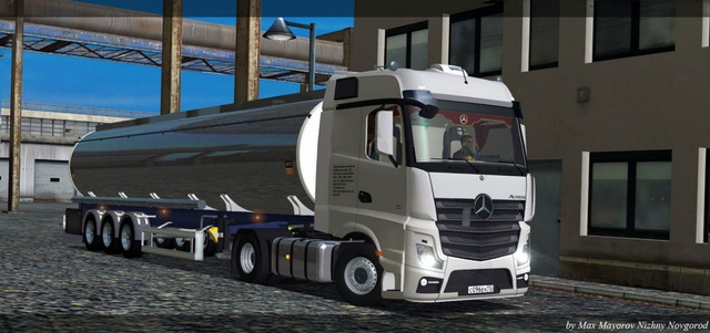 gts Mercedes Benz Actros 1851 MP4+TZ trailer food- dutchsimulator