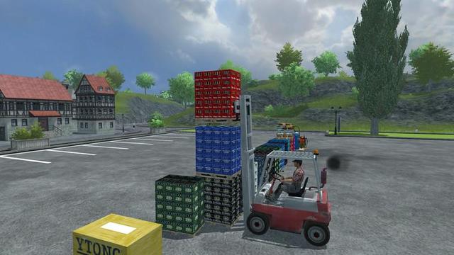 fs13 Linde Forklift with pallet v1.0 by modall 1 Farming Simulator 2013