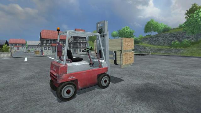 fs13 Linde Forklift with pallet v1.0 by modall Farming Simulator 2013