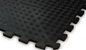 Bubble Hammer Top Ribbed Back Gym Mat Solid Interconnecting Gym Tiles