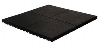 Bubble Hammer Top Ribbed Back Gym Mat Solid Interconnecting Gym Tiles