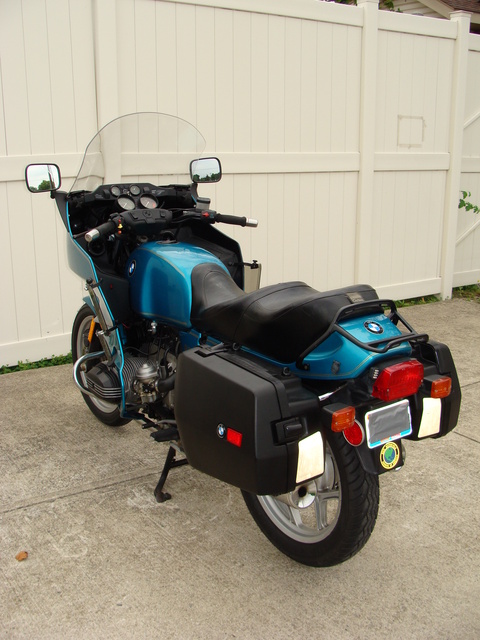 6293883 '93 R100RT, Turquoise 012 SOLD.....6293883 1993 BMW R100RT, Turquoise. NEW Tires, Sealed Battery, Alternator, Regulator. BMW Saddlebags, Engine Guards, Brown Sidestand, + much more!