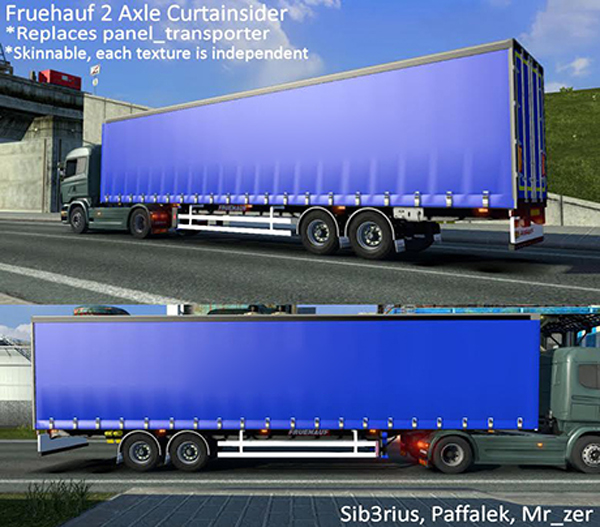 ets2 Paneltrans 2 Axle replace1 by Sib3rius, Paffa dutchsimulator