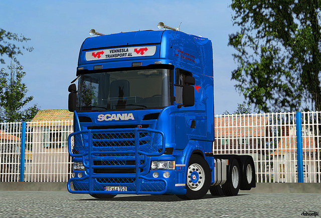 gts Scania New R580 6x4 Streamline Vennesla Transp dutchsimulator