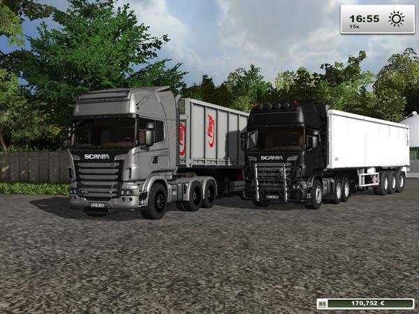 fs13 mrScaniaR730 Silver LZV by Chris, ETS2 corad6 Farming Simulator 2013