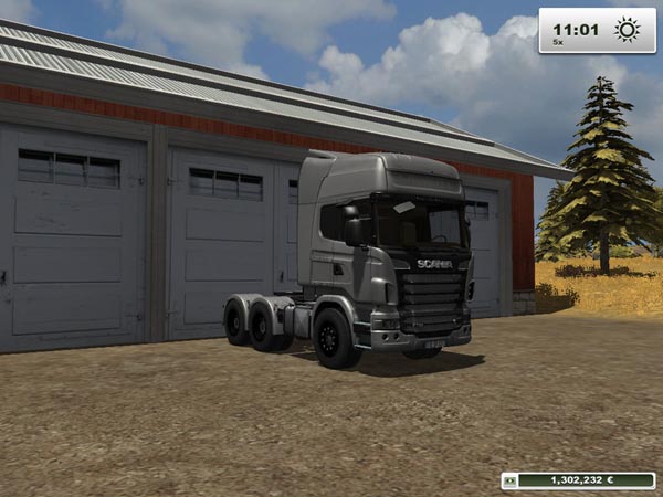 fs13 mrScaniaR730 Silver LZV by Chris, ETS2 corad6 Farming Simulator 2013