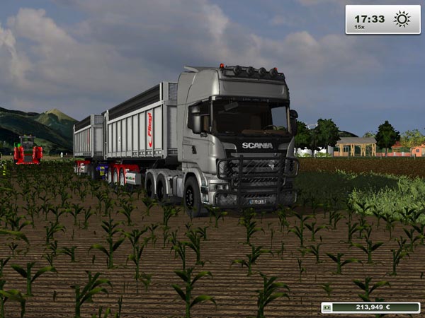 fs13 mrScaniaR730 Silver LZV by Chris, ETS2 corad6 Farming Simulator 2013