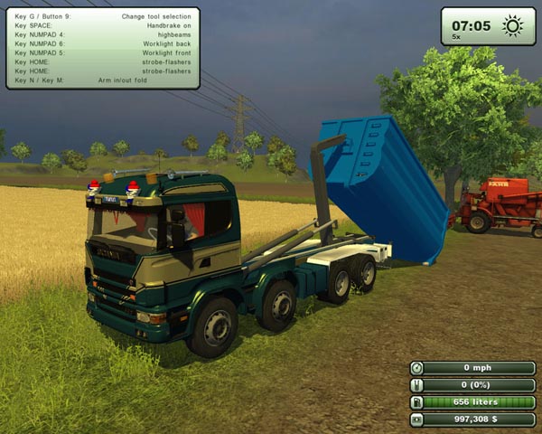 fs13 Scania 124L HKL by Lichtscrip Farming Simulator 2013