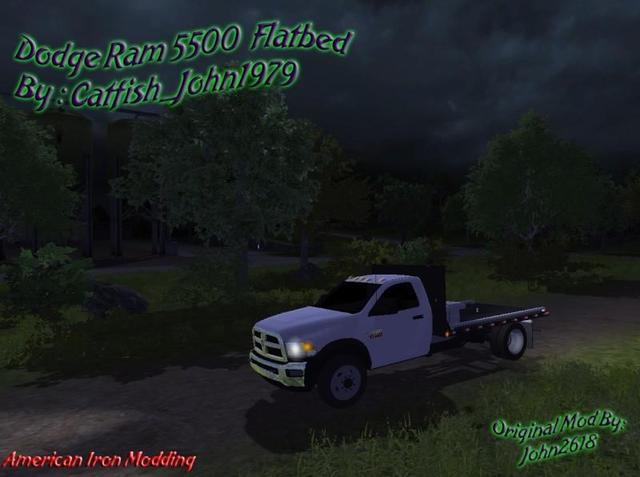 fs13 Dodge Ram 5500 Flatbed by John2618 Farming Simulator 2013