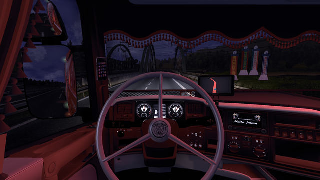 ets2 Scania by Julian with red interior ligth 2 ets2 Truck's