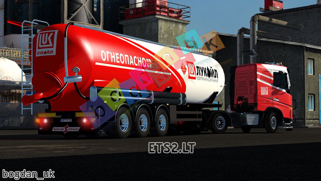 ets2 Lukoil Pack Volvo FH 2012 and Cistern by bogd dutchsimulator