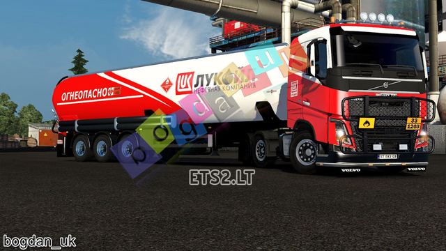 ets2 Lukoil Pack Volvo FH 2012 and Cistern by bogd dutchsimulator