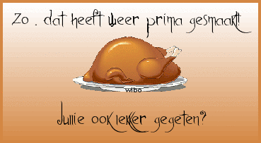 lekker gegeten+kip - 
