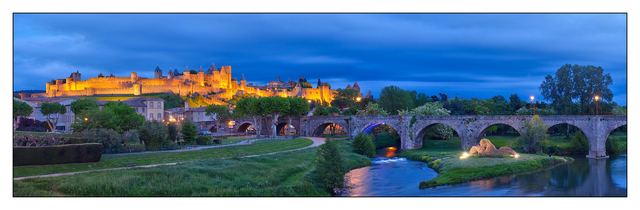 Carcassonne Panorama France Panoramas