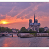 Notre Dame Sunset - France
