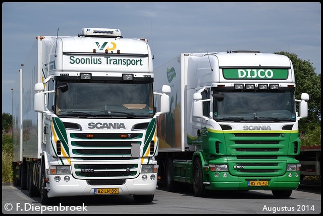Soonius en Dijco Scania R500-BorderMaker 2014