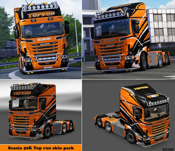 ets2 Scania 50k Top Run skin pack by GCNK dutchsimulator