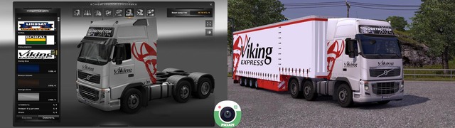 ets2 Viking Express Logistik Skin pack tested 1 dutchsimulator