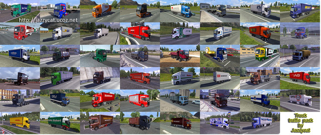 ets2 Truck traffic pack by Jazzycat v1.4 tested 1 dutchsimulator