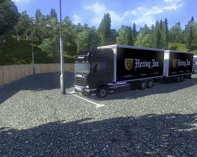 ets2 Scania Streamline + Tandem Hertog Jan 2 prive skin ets2