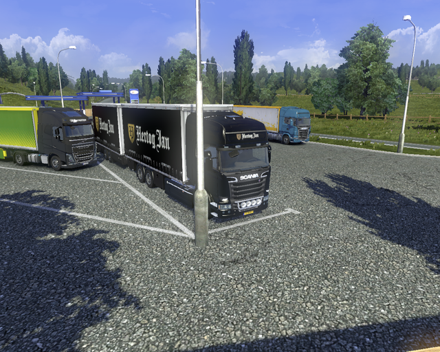 ets2 Scania Streamline + Tandem Hertog Jan 1 prive skin ets2