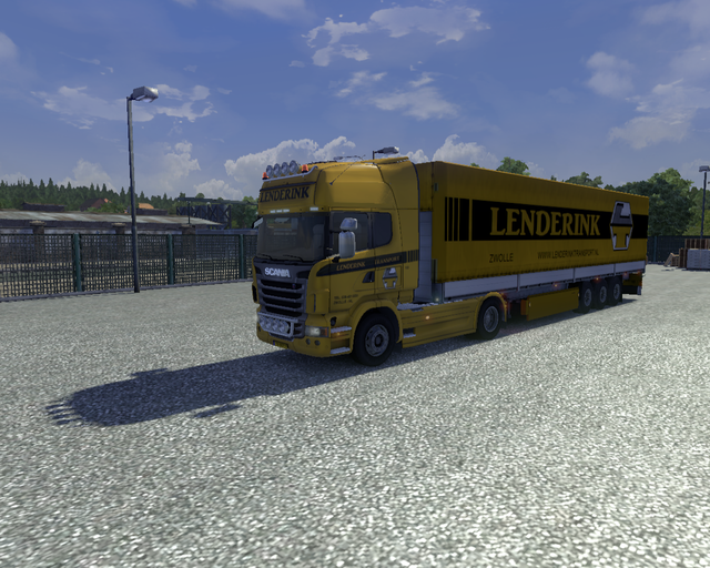 ets2 Scania Streamliner + Trailer Lenderink Transp prive skin ets2