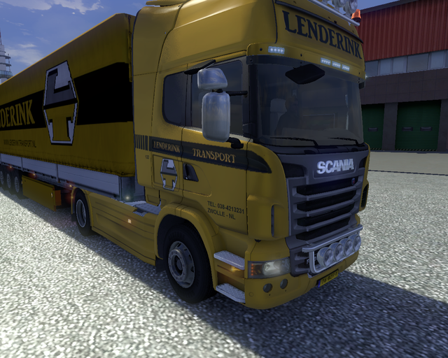 ets2 Scania Streamliner + Trailer Lenderink Transp prive skin ets2