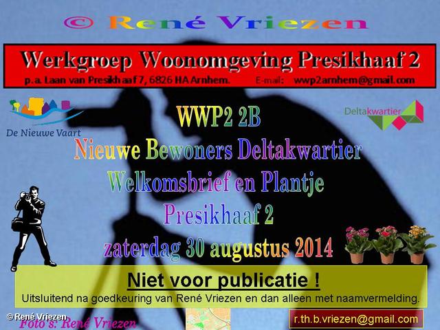 R.Th.B.Vriezen 2014 08 30 0001 WWP2 2B Nieuwe Bewoners Deltakwartier Welkomsbrief en Plantje zaterdag 30 augustus 2014