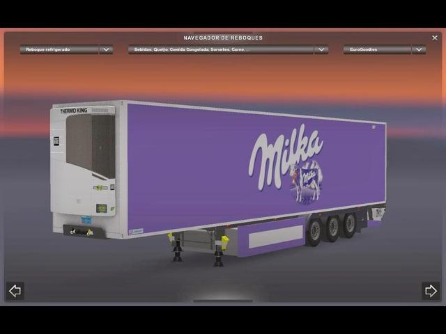 ets2 Milka Trailer tested 1.12by nic0ch0c  .scs dutchsimulator