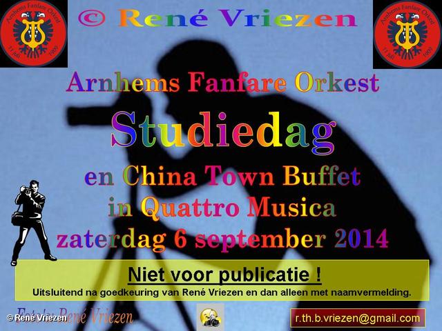 R.Th.B.Vriezen 2014 09 06 0000 Arnhems Fanfare Orkest Studie Dag & China Town Buffet zaterdag 7 september 2014
