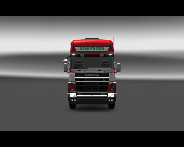 ets2 Scania 124L 420 Broersma Stroobos holland  4 prive skin ets2