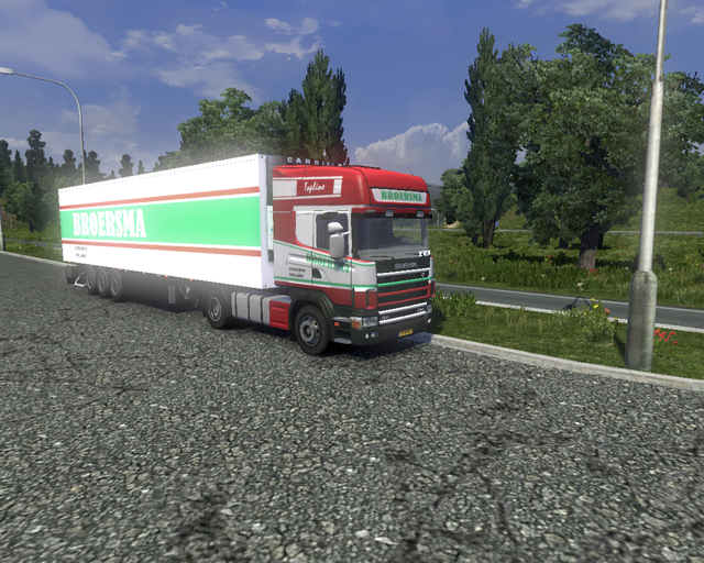 ets2 Scania 124L 420 + Cooliner Broersma Stroobos  prive skin ets2