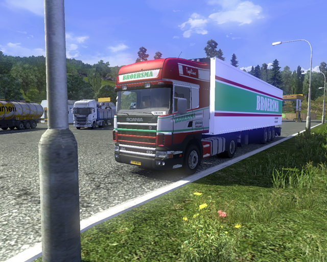 ets2 Scania 124L 420 + Cooliner Broersma Stroobos  prive skin ets2