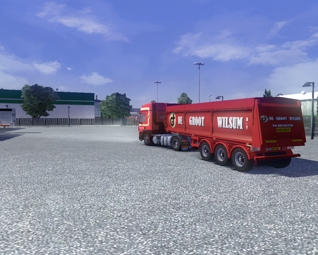 ets2 Daf CF + Bodex trailer De Groot Wilsum 1 prive skin ets2