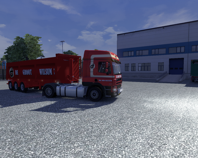 ets2 Daf CF + Bodex trailer De Groot Wilsum 3 prive skin ets2