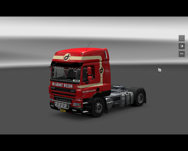 ets2 Daf CF De Groot Wilsum prive skin ets2