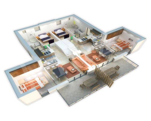 Architectural 3D Floor Plan | 3D Floor Plan Architectural 3D Floor Plan