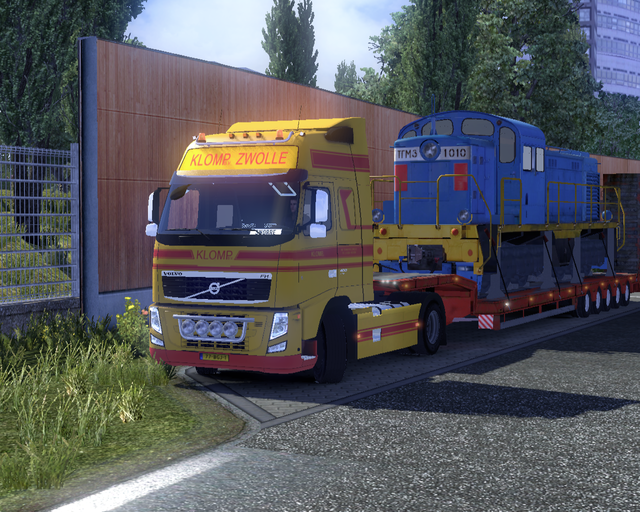 ets2 Volvo Fh + dieplader Int prive skin ets2