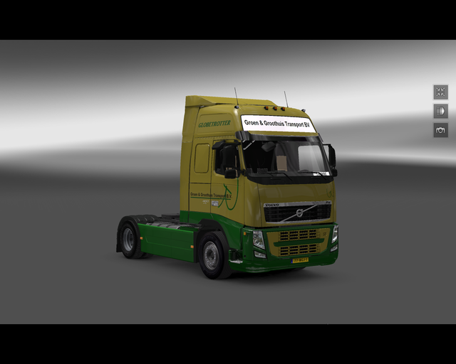 ets2 Volvo Fh 4x2 Groen en Groothuis Zwolle 1 prive skin ets2