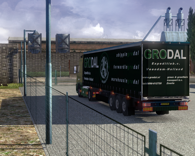 ets2 Volvo Fh 4x2 Groen en Groothuis Zwolle + trai prive skin ets2