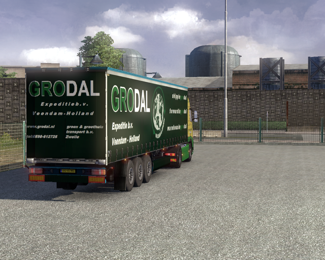 ets2 Volvo Fh 4x2 Groen en Groothuis Zwolle + trai prive skin ets2