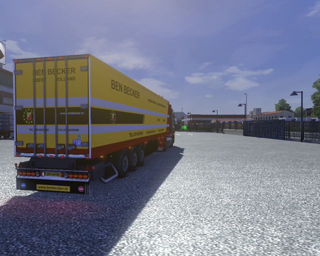 ets2 Daf XF 105 + trailer oude stijl Ben Becker So prive skin ets2