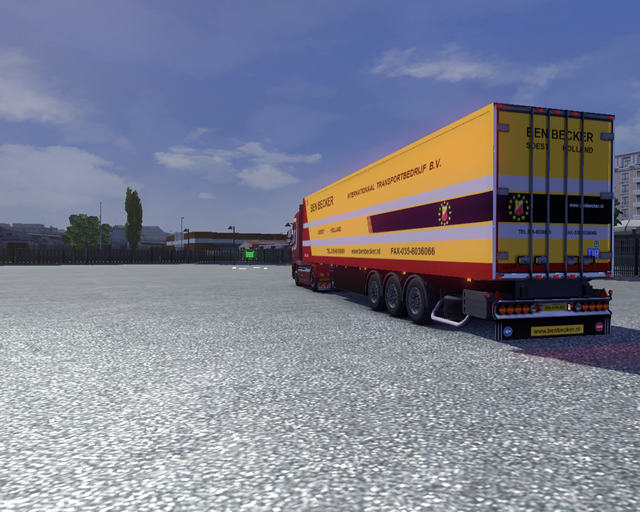 ets2 Daf XF 105 + trailer oude stijl Ben Becker So prive skin ets2