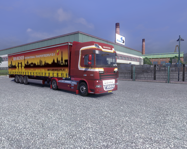 ets2 Daf XF 105 + trailer nieuwe stijl Ben Becker  prive skin ets2